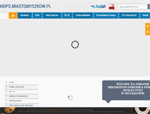 Tablet Screenshot of mops.miastomyszkow.pl
